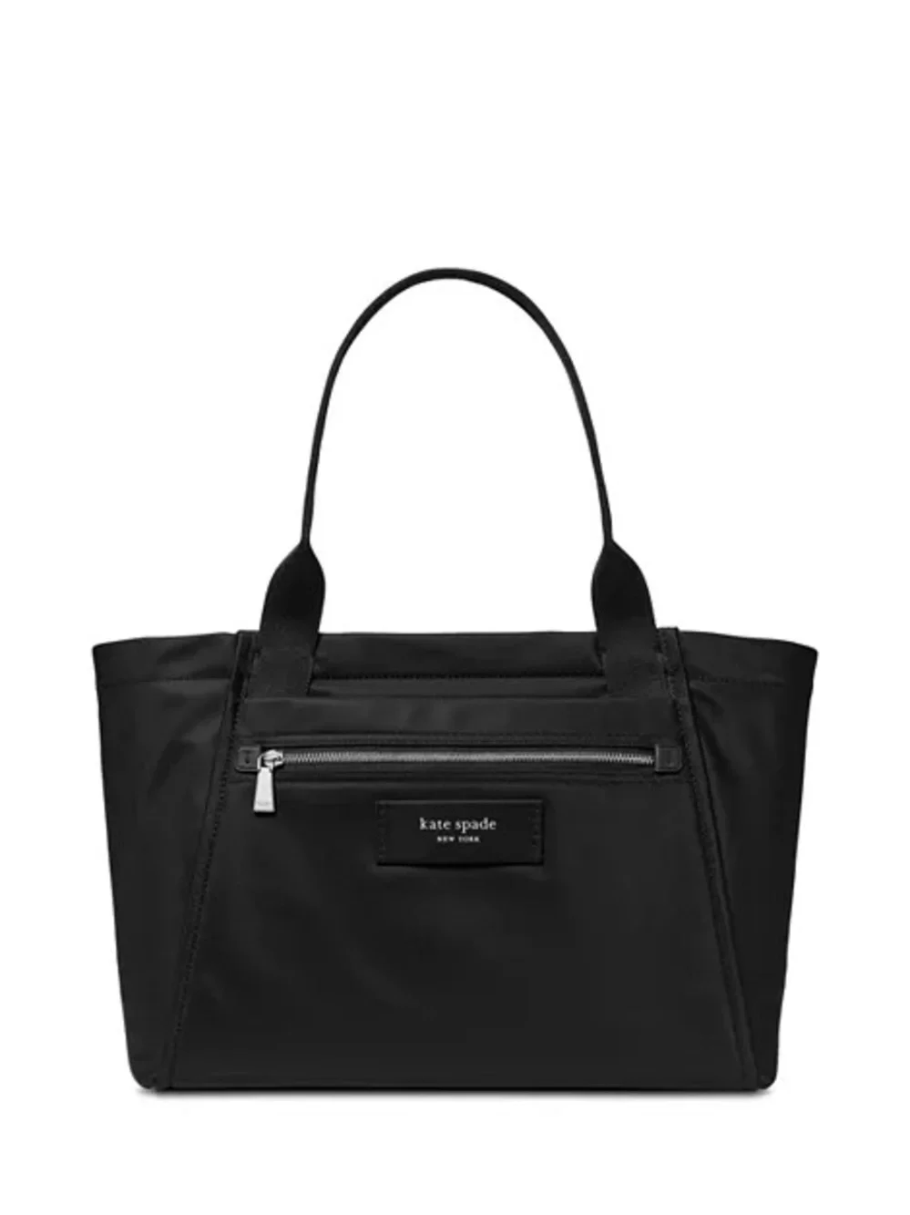 KATE SPADE Dash Black Nylon Zip-Front Tote New